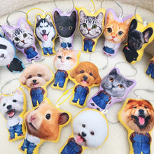 將圖片載入圖庫檢視器 客製化禮物寵物似顏繪公仔鎖匙扣