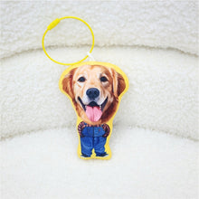 將圖片載入圖庫檢視器 客製化禮物金毛尋回犬似顏繪公仔鎖匙扣