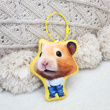 將圖片載入圖庫檢視器 客製化禮物倉鼠似顏繪公仔鎖匙扣