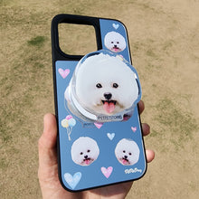 將圖片載入圖庫檢視器 客製化禮物毛孩似顏繪鏡面手機殼(MagSafe)