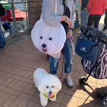 將圖片載入圖庫檢視器 客製比熊犬插帆布袋畫大頭