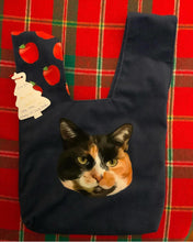 將圖片載入圖庫檢視器 客製化毛孩插畫手挽袋