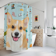將圖片載入圖庫檢視器 客製化禮物哥基似顏繪浴簾