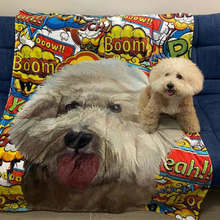 將圖片載入圖庫檢視器 客製Poodle似顏繪冷氣被