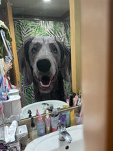 將圖片載入圖庫檢視器 客製化狗狗似顏繪浴簾