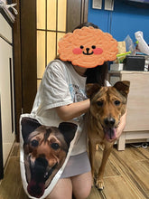 將圖片載入圖庫檢視器 客製化唐狗似顏繪大頭Totebag