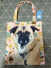 將圖片載入圖庫檢視器 客製唐狗插畫單肩Totebag