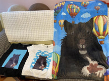 將圖片載入圖庫檢視器 客製花枝鼠似顏繪毛毯