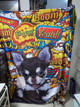 將圖片載入圖庫檢視器 客製化芝娃娃似顏繪毛毯