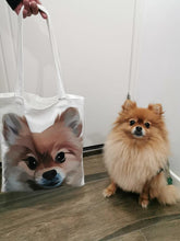 將圖片載入圖庫檢視器 客製松鼠狗似顏繪單肩Totebag
