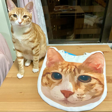 將圖片載入圖庫檢視器 客製化禮物黃貓似顏繪大頭Totebag