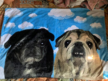 將圖片載入圖庫檢視器 客製化北京狗似顏繪珊瑚絨被