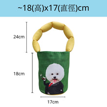 將圖片載入圖庫檢視器 客製化寵物似顏繪泡泡水桶Totebag尺寸