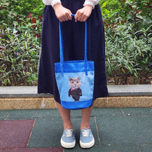 將圖片載入圖庫檢視器 客製化禮物寵物似顏繪單肩水桶Totebag