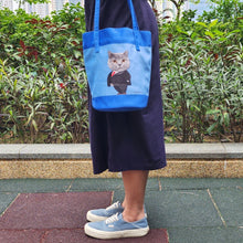 將圖片載入圖庫檢視器 客製化禮物寵物似顏繪單肩水桶Totebag
