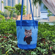 將圖片載入圖庫檢視器 客製化禮物寵物似顏繪單肩水桶Totebag