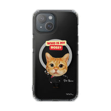 將圖片載入圖庫檢視器 客製化禮物毛孩似顏繪透明手機殼(MagSafe)