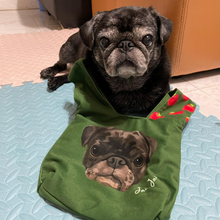 將圖片載入圖庫檢視器 客製化毛孩似顏繪手挽袋