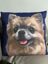 將圖片載入圖庫檢視器 客製松鼠狗似顏繪方形咕𠱸