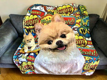 將圖片載入圖庫檢視器 客製化松鼠狗似顏繪毛毯