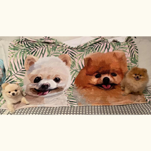 將圖片載入圖庫檢視器 客製松鼠狗插畫毛毯