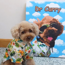 將圖片載入圖庫檢視器 客製貴婦狗似顏繪掛畫