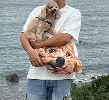 將圖片載入圖庫檢視器 客製化貴婦狗插畫大頭Totebag