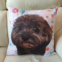 將圖片載入圖庫檢視器 來圖訂製狗狗插畫cushion