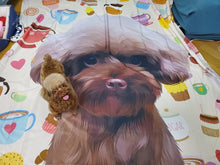 將圖片載入圖庫檢視器 客製化禮物Poodle似顏繪浴簾