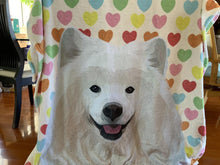 將圖片載入圖庫檢視器 客製化西摩犬似顏繪毛毯