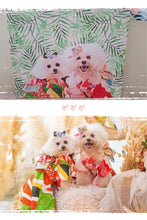 將圖片載入圖庫檢視器 客製白色狗狗似顏繪掛畫