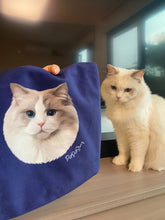 將圖片載入圖庫檢視器 布偶貓插畫手挽袋