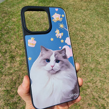 將圖片載入圖庫檢視器 客製化禮物毛孩似顏繪鏡面手機殼(MagSafe)