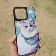 將圖片載入圖庫檢視器 客製化禮物毛孩似顏繪鏡面手機殼(MagSafe)連支架