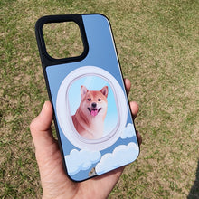 將圖片載入圖庫檢視器 客製化禮物毛孩似顏繪鏡面手機殼(MagSafe)連支架