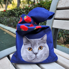 將圖片載入圖庫檢視器 客製化貓咪似顏繪手挽袋