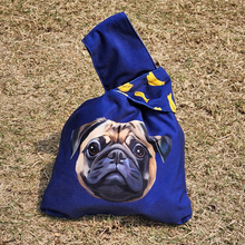 將圖片載入圖庫檢視器 客製化毛孩似顏繪手挽袋