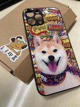 將圖片載入圖庫檢視器 客製化柴犬插畫鋼化玻璃手機殼

