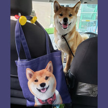 將圖片載入圖庫檢視器 客製柴犬插畫單肩Totebag
